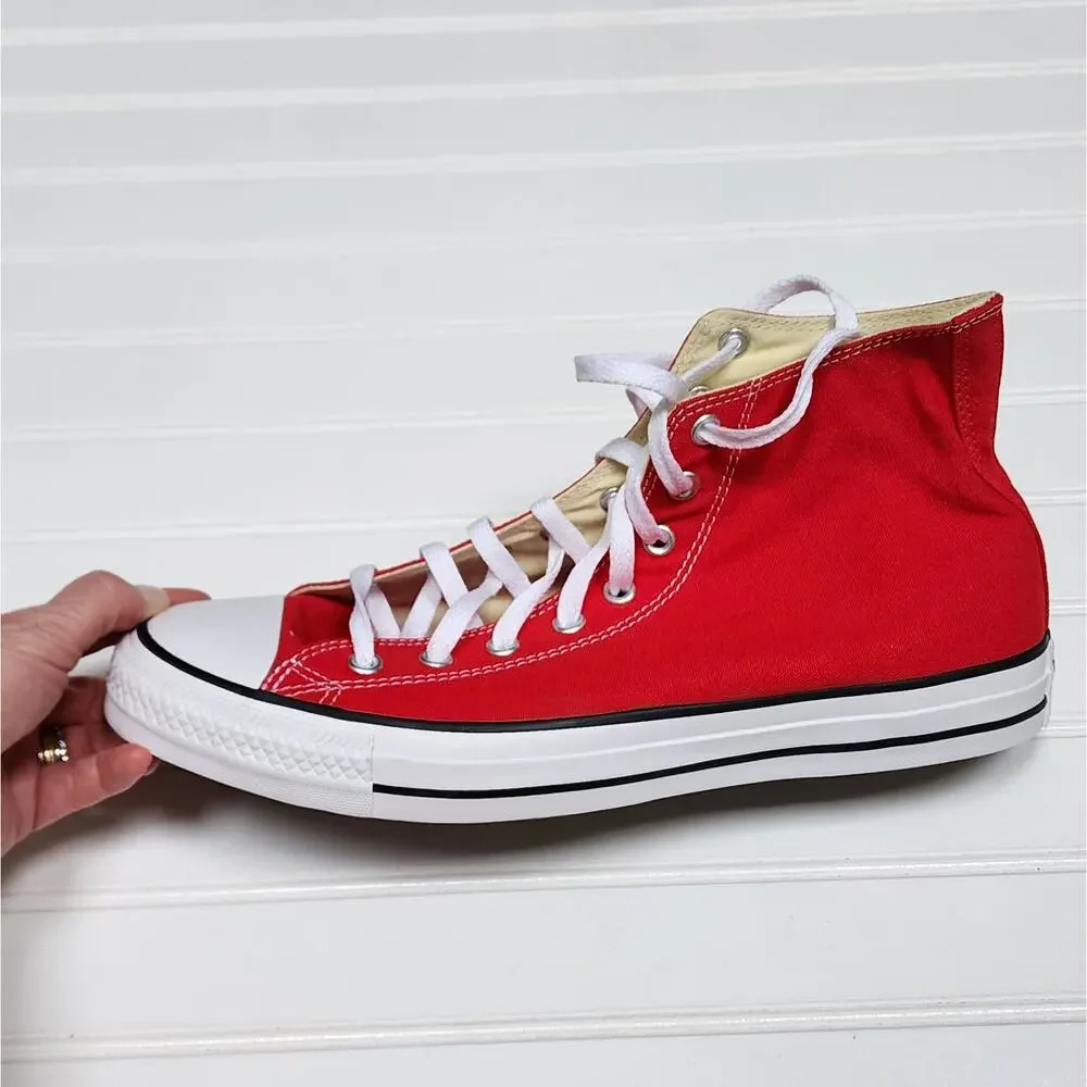 Converse Chuck Taylor All Star High Adults Sneakers Size 12 Men's/14 Women's Red - Picture 6 of 10